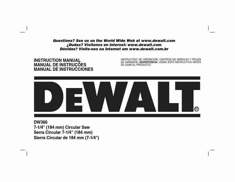 DeWalt Saw DW366-page_pdf